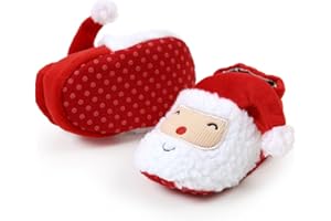 GDSDYM Baby Booties Cozy Fleece Slippers Soft Baby Shoes With Gripper Soles, Winter Warm Infant Newborn Crib Sock Shoes First Walkers