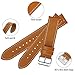 C2D JOY Leather Strap Compatible with Garmin vivofit (1st)/2 Silver Metal Case with Replacement Band - Brown