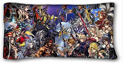 Custom ( Final Fantasy Anime Final Fantasy ) Pillowcase Cushion Cover Design Standard Size 20x36 inches One Sides suitable for Twin-bed PC-White-31155