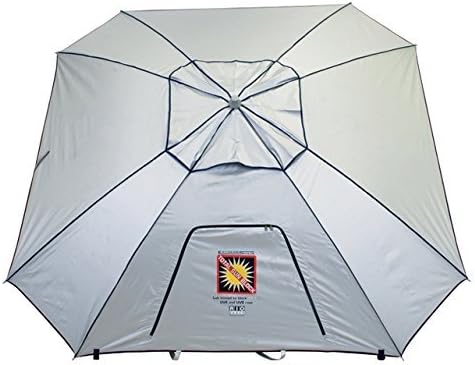 Extreme Shade Total Sun Block Beach Umbrella Shelter w/Window and Anchor