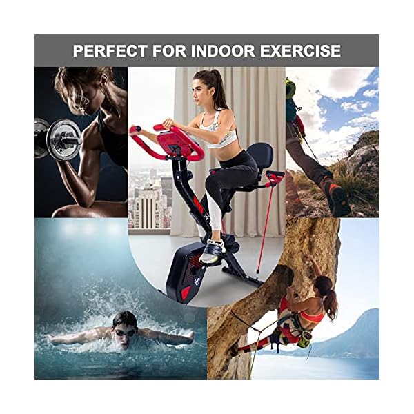 Mini Exercise Bike Pedal Exerciser Resistance Cycle Indoor Gym Black