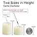 Flameless Tea Lights With Remote - Battery Operated LED Candles With Timer, Votive, Unscented, Outdoor, Warm White, Flickering, 200 Hours, 6 Set x 1.8