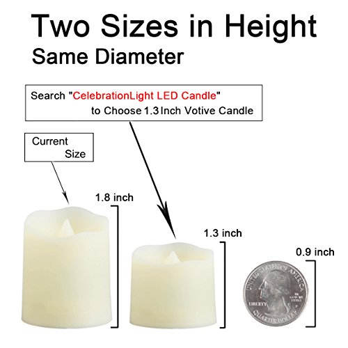 2 Flameless+Candles+Remote+Timer+Flickering