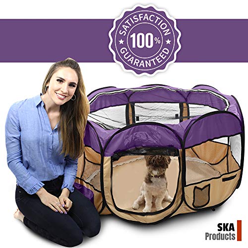 SKA Products Purple 45" Pop Up Puppy Pet Playpen