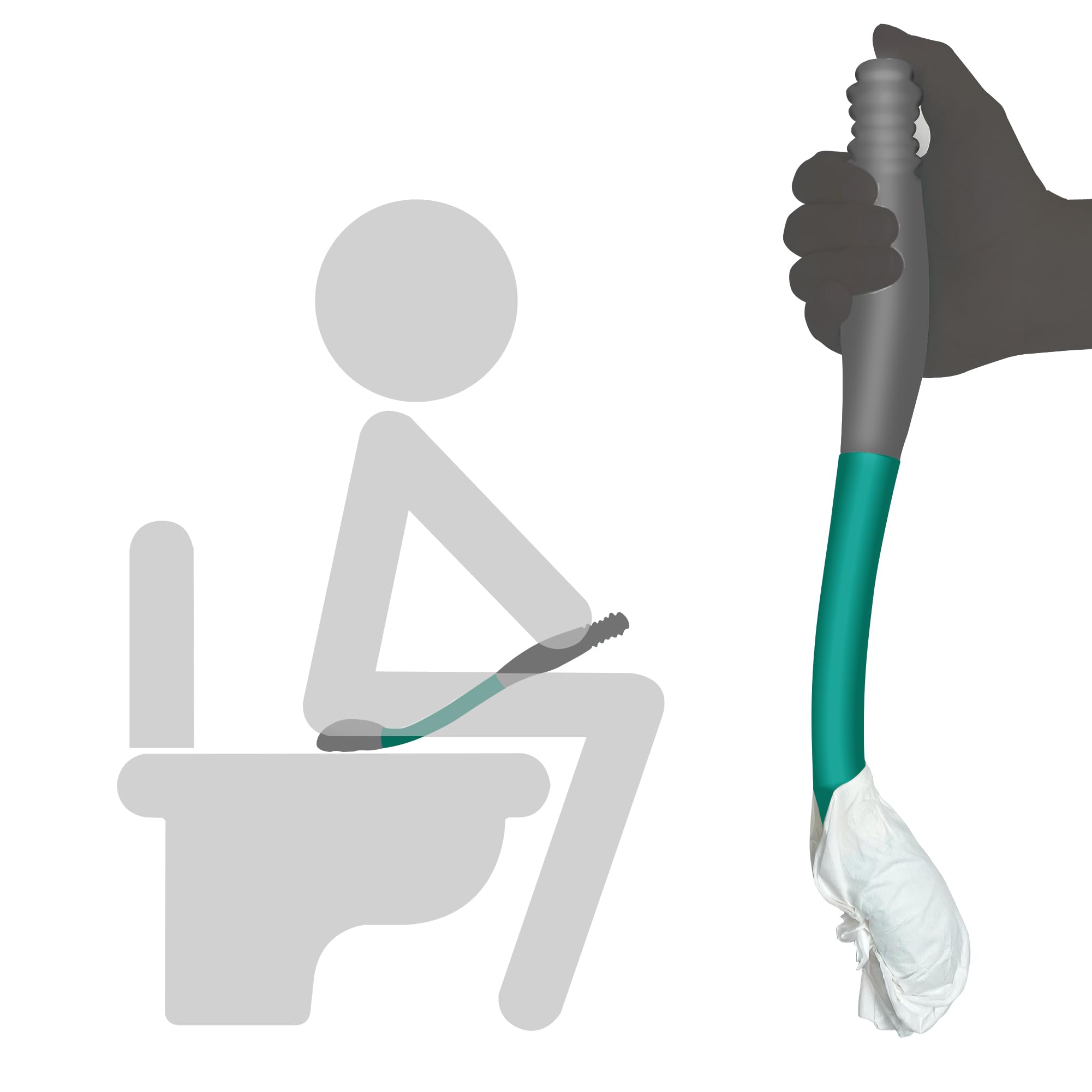 Photo 1 of Butt Wiper Tool, 15.7" Long Reach Bottom Buddy Wiping Aid, Toilet Aid for Disabled, Overweight, Limited Mobility, and Those Recovering from Back Surgery, Enables Independence and Dignity.