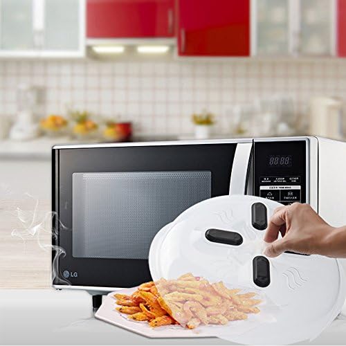 Magnetic Microwave Splatter Hover Cover, Food Splatter Guard Microwave Splatter Lid with Steam Vents