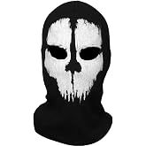 Ghost Mask Skull Balaclava Skull Ski Masks Skeleton Face Scarf Neck Gaiters for Men Motorcycle Cycling Outdoor