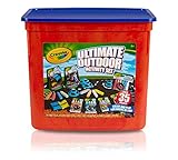 Crayola Ultimate Outdoor Activity Set, Bean Bag Toss and Obstacle Course games, Sidewalk Chalk, Glitter Chalk