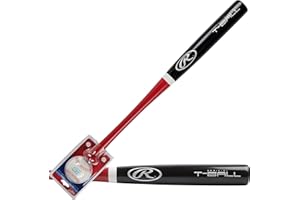 Rawlings | Wood BAT/Ball Combo | 25" Ash Wood Bat + Official T-Ball
