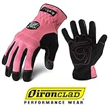 Ironclad Tuff Chix Women's Work Gloves TCX, Designed for Women's Hands, Performance Fit, Durable, Machine Washable, Sized S, M, L, XL (1 Pair)
