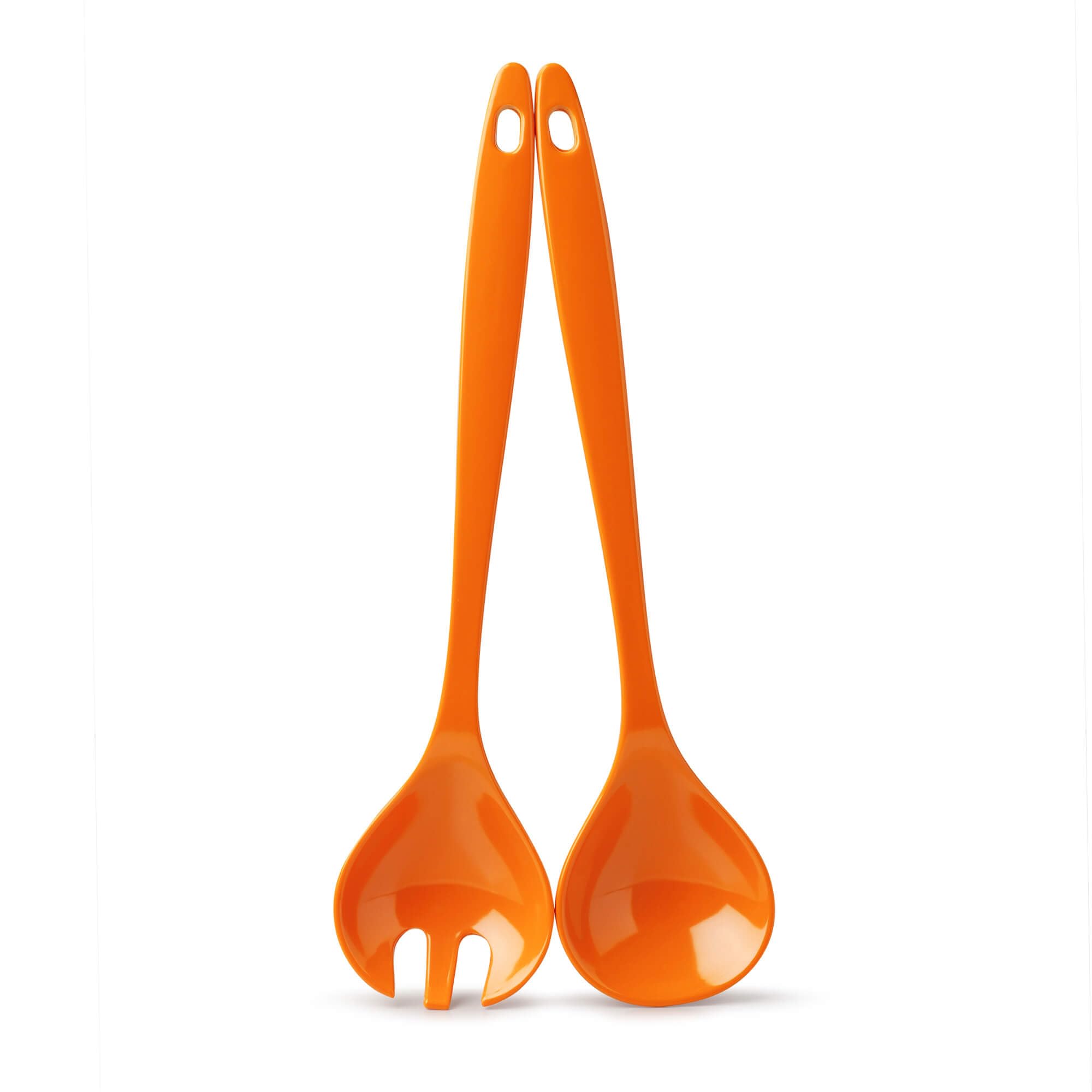 Zeal G205O Salad Servers, Melamine, Neon Orange