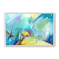 Framed Canvas Wall Art Color Abstract Canvas Prints Home Artwork Decoration for Living Room,Bedroom - 16x24 inches