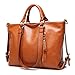 SiMYEER Women Casual Handbags Pu Leather Shoulder Bag Messenger Tote Bag Top Purse