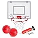 Stumptown Sportz Mini Basketball Hoop with Breakaway Rim - Includes 2 Mini Basketballs & Hand Pump with 3 Inflation Needles - Designed for Over-The-Door use
