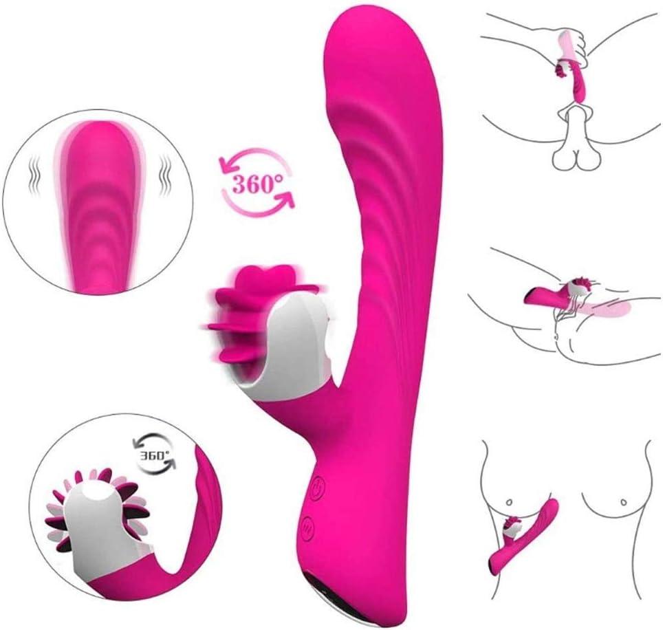Woman Thrusting Vǐ-brá-tǒr Six PleasureToy Sucking Clǐt-Oral Sucking Vǐb-Rat-or,Multi Frequencies G Spót Vǐbrátors & Nǐpplệ Clǐtórǐáĺs Stim-ula-tor with Suction