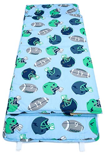 HESEAM for Kids Nap Mat,Features Built-in Blanket and Pillow,Perfect for Daycare and Preschool or Napping On-The-Go,Removable Pillow - Soft, Lightweight Mats, Easy Clean Toddler, 3-7 Years - Sport - Thumbnail 4