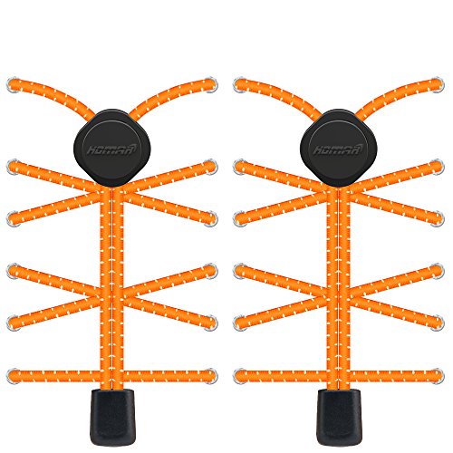 Buy Laces with Locks No Tie Shoelace for Kids and Adults Round Reflective Athletic Shoestrings