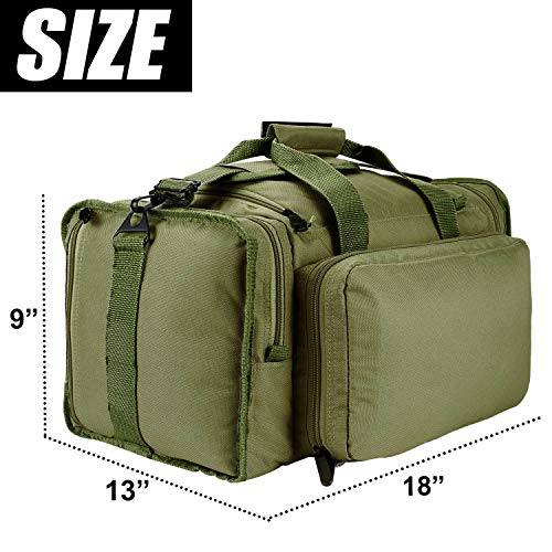 YumyKit SoarOwl Tactical Gun Range Bag Shooting Duffle Bags for Handguns Pistols with Lockable