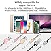 OTISA Phone Charger Cable, 3Pack 6FT 5FT Nylon Braided Charger Cord, Compatible Phone xs/xsmax/xr/8/8plus/7/7plus/6/6plus pad pod & More (Gold/Pink/Silver)