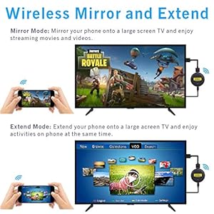 OMMO WiFi Dongle HDMI Screen Mirroring, 5G/2.4G 4K/30Hz 1080p Supporto Miracast Airplay DLNA per smartphone Android… - immagine 5