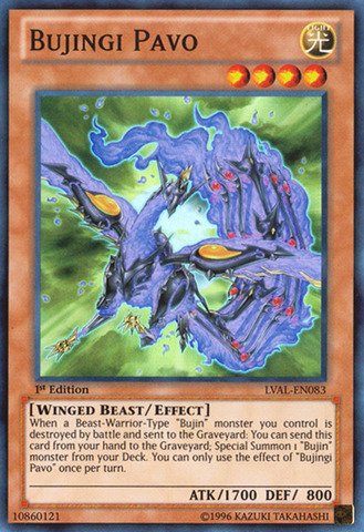 Yu-Gi-Oh! - Bujingi Pavo (LVAL-EN083) - Legacy of the Valiant - 1st Edition - Super Rare