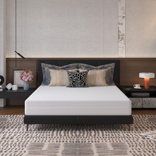 Novilla Materasso 160x190, Materasso Matrimoniale in Schiuma a Onde in Fibra di Bambù a 7 Zone, Assorbente e Traspirante Supporto Perfetto，Altezza 14cm | 7 Zone Ergonomic Support, Pressure Reduction, Removable Mattress Cover, Comfortable and Skin-Friendly