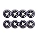 Rollerex VXT500 Inline Skate Wheels (8-Pack) (Various Size & Color Options Available) -Indoor Outdoor- Intended for Roller Blade Wheel Replacement