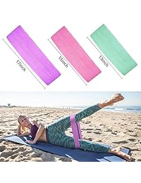 Skywoo Resistance Bands for Legs and Butt, Hip Bands Booty Bands Wide Workout Bands Anti -Slip Elastic Resistance Loop Exercise Bands for Women and Men(2019 Upgraded)