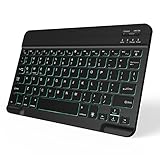 Jelly Comb Backlit 7-Colors Slim Portable Wireless Bluetooth 3.0 Keyboard for iOS, Android and Windows Tablets