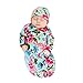 Baby Be Mine Newborn Gown and Hat Set Layette Romper Coming Home Outfit