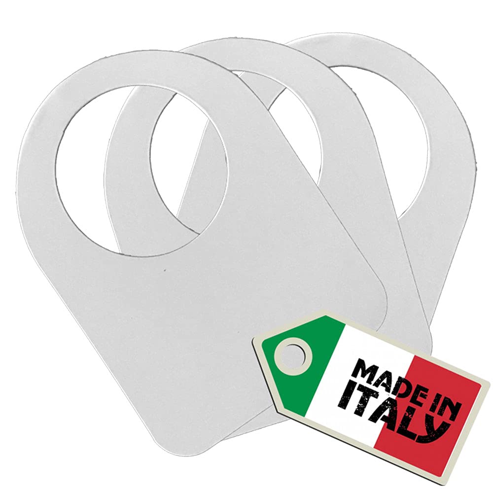 Euposia Cellar Labels - Wine Bottle Identification Collarini - Wine Cellar Tag - Pack of 100 - by 100pz. Colore Bianco Bianco_100