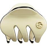 EVITA PERONI Small Hair Clip, Acetate Mini Hair Clips for Hair, Little Tiny Claw Clips for Women Girls Half Updo Durable and Styling Hair Accessories, Straw Yellow