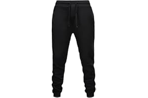 Mens Cinch Bottom Sweatpants Casual Drawstring Elastic Waisted Trouser Fleece Warm Workout Jogger Pants with Pockets
