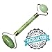 Jade Roller Face Massager – 100% Natural Jade Anti-Aging Facial Roller with 1 Gua Sha Board + Silicone Facial Brush + Velvet Storage Bag + Free Ebook for Wrinkle Treatment & Healing Therapy
