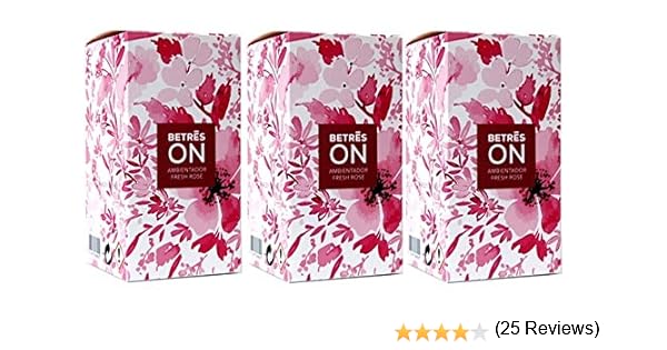 Betres On 90ml. Pack 3 Un, Ambientador Fresh Rose.: Amazon.es: Salud y cuidado personal