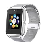 RaaawarHWWE MSRM Replaceable Band Bluetooth Smart Watch Call Sync and Handfree Support Android 4.2 or abouve and Iphone5s/6/6s/7/7s (black)