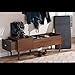 BAXTON STUDIO Merrick Mid-Century Retro Modern 1 Drawer and Wood Cushioned Bench Shoe Rack Cabinet Organizer, Dark Brown