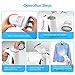 Homitt Steamer for Clothes, Travel Steamer, 7-1 Clothes Steamer, Fast Heat-up Powerful Garment Clothes Steamer, Safe Use for Travel/Home/Kitchen[White]