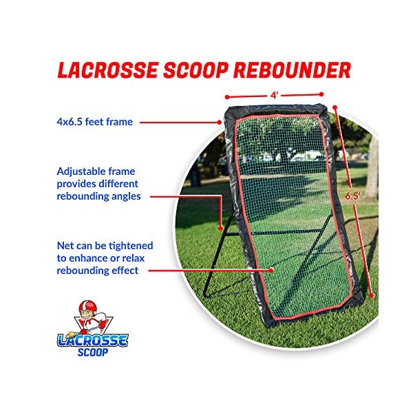 Lacrosse Scoop Premium 4x7ft Lacrosse Rebounder