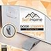 Door Stopper 2 Pack Set [BONUS HOLDERS] - SofiHome Premium Heavy Duty Door Stop Rubber Wedge with Decorative Storage Holder - Ideal Doorstop for Draft Stopping & more - The Improved (2, gray)