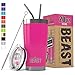 Beast 20 oz Tumbler Stainless Steel Vacuum Insulated Coffee Ice Cup Double Wall Travel Flask (Cupcake Pink)