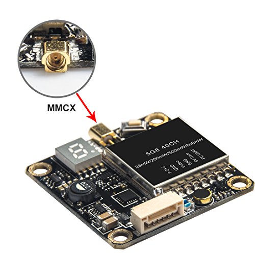 Wolfwhoop Q3 5.8GHz 0.01/25/200/500/800mW 40CH Switchable FPV Video Transmitter with MMCX and FC Uart Support OSD Configuring via Betaflight Flight Controller