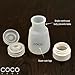 CocoTube Coconut Oil Dispenser Bottle: An Easy Container to Dispense and Store Your Coconut Oil (3-Pack; Clear)