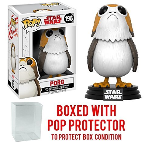 Funko Pop! Star Wars: The Last Jedi - Porg #198 Vinyl Figure (Bundled with Pop BOX PROTECTOR CASE)