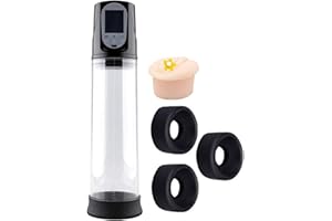 Men's Growth Pump with Strong Suction Vacuum Pump with ED Screen Powerful Electric Vacuum Pump Inch Adjustable Men's Underwea