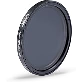 Tiffen 82mm Variable ND Filter 2 to 8-Stop Light Control VND Filter | Shallow Depth of Field, Long Daytime exposure, Motion Blur, Film, Digital, Video, and Photography