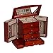 Mele & Co. Harmony Wooden Jewelry Box in Cherry Finish