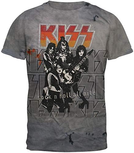 Mad Engine Band Rock and Roll All Nite Adult Short Sleeve T-Shirt