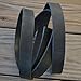 TOFL Genuine Top-Grain Leather Strap | 72 Inches Long | 1 Inch Wide | 5/32 Inch Thick (9-10 oz) | 1 Leather Strip for DIY Arts & Craft Projects, Clothing, Jewelry, Wrapping | Black