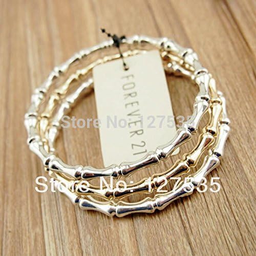 Trend Leader high quality metal bamboo bangle bracelet without card tag packing